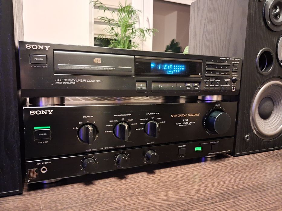 Wzmacniacz i cd Sony