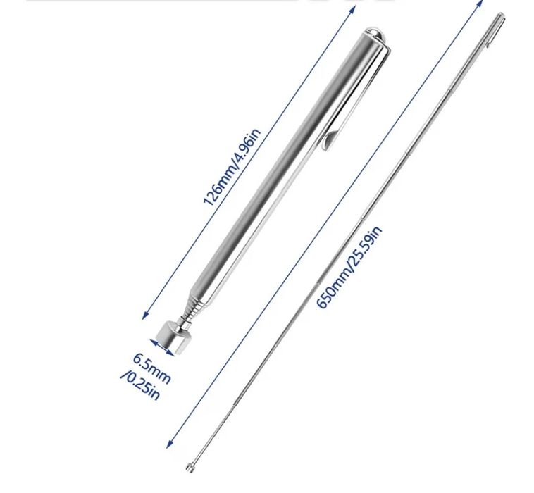 Magnesy teleskopowe - 65cm - 2 sztuki - nowe