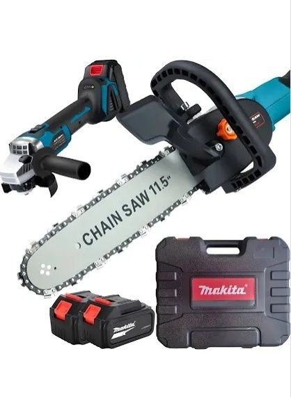 2 в 1 Makita акумуляторна болгарка пила 12дюймів ушм кшм кейс 48вкшм