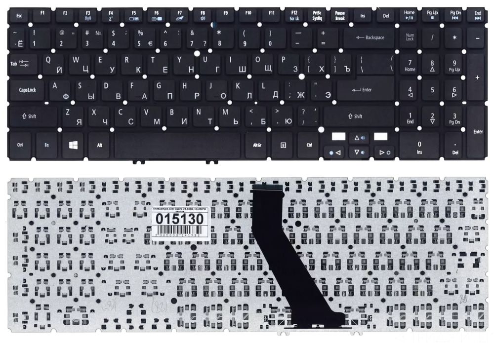 Клавіатура Acer Aspire V5-552 V5-552G V5-572 V5-573 V7-581 V7-582
