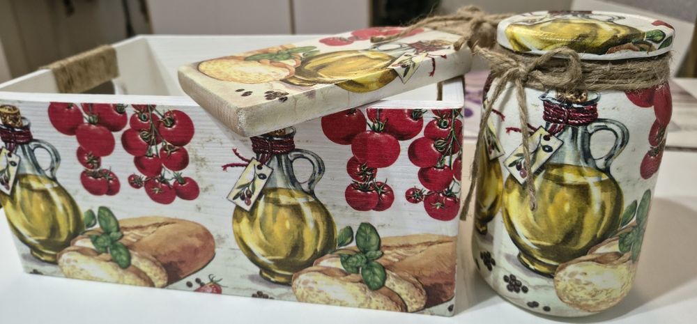 Zestaw dekoracyjny decoupage