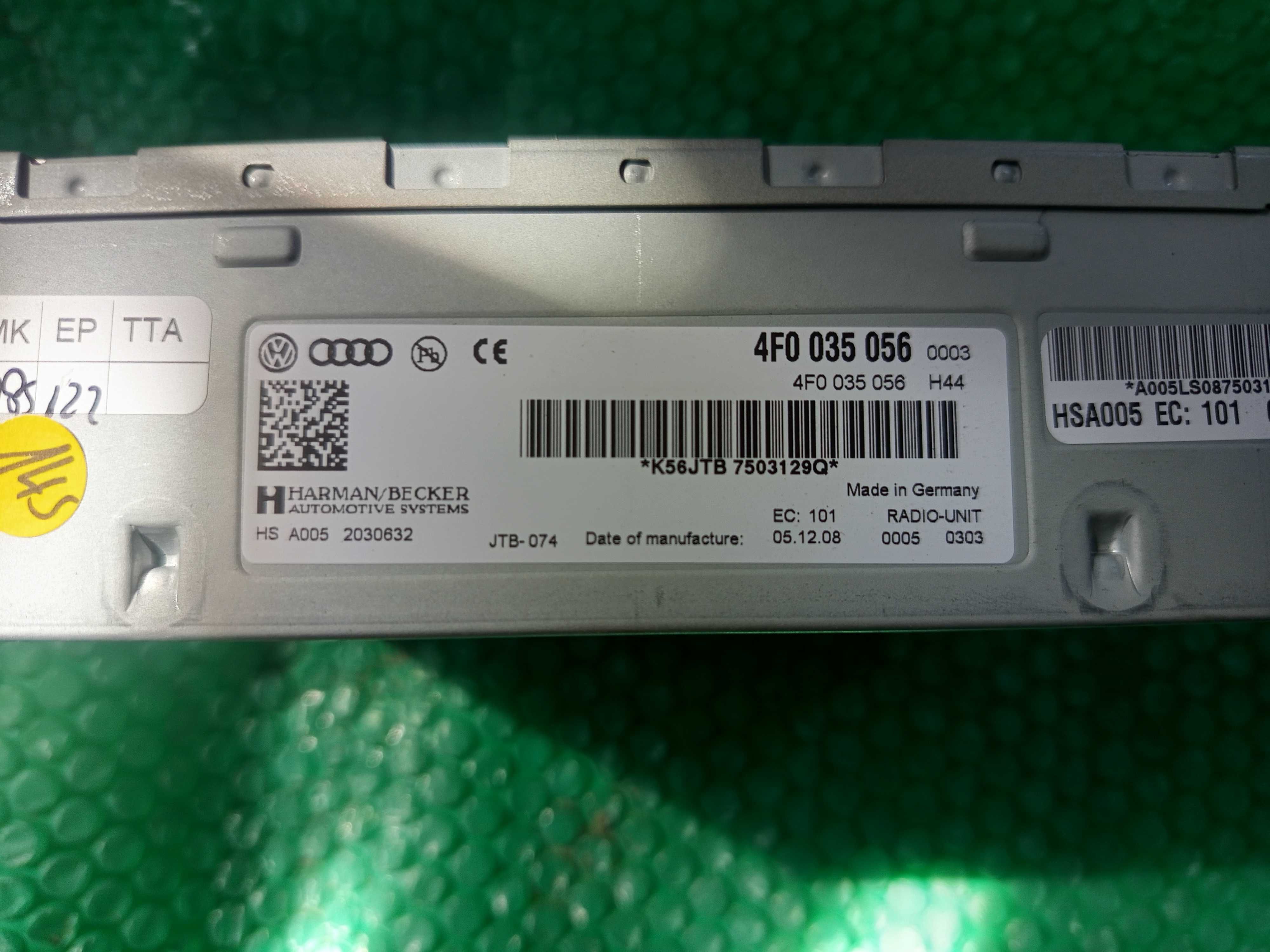Moduł TUNER Radia AUDI Q5 8R , A6 C6 , A4 B8 , 4F0.035.056