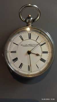 Lancashire LWC zegarek kieszonkowy angielski centralna sekunda chrono