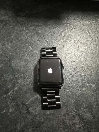 Apple Watch Series 2 Czarny 42 mm metalowa bransoleta