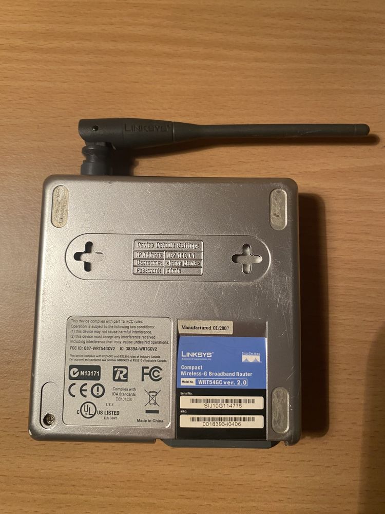 Router Linksys 2 szt + zasilacz