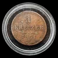 Moeda de 1 Kreuzer - 1851 - Áustria
