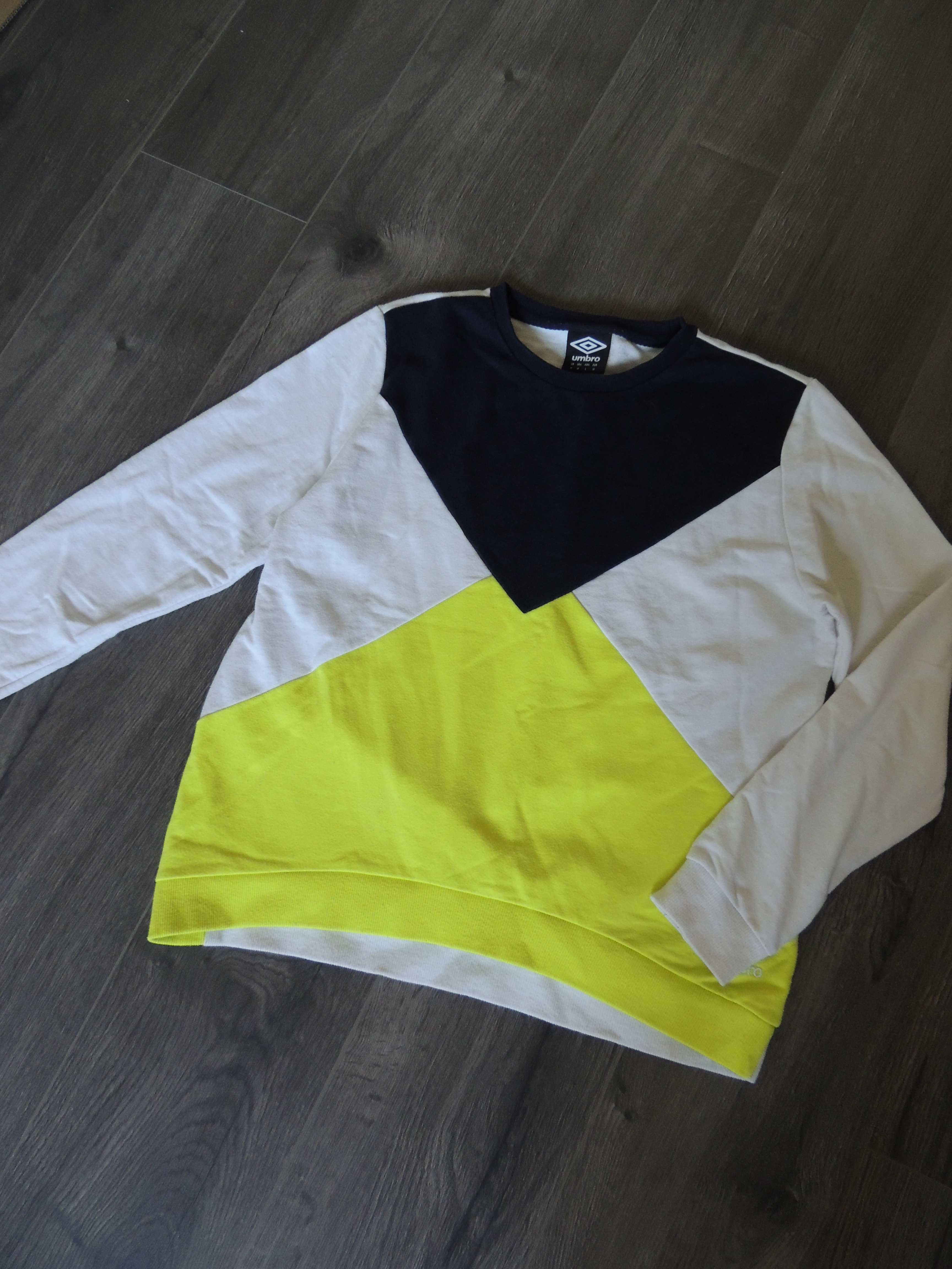 biała czarna żółta neonowa bluza umbro damska unisex M