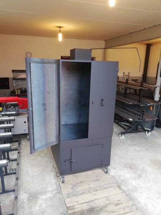 Wędzarnia Przemysłowa Mobilna Grill Masarnicza Wędzok Blacha 4 mm