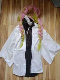strój cosplay Mitsuri Kanroji  z peruka