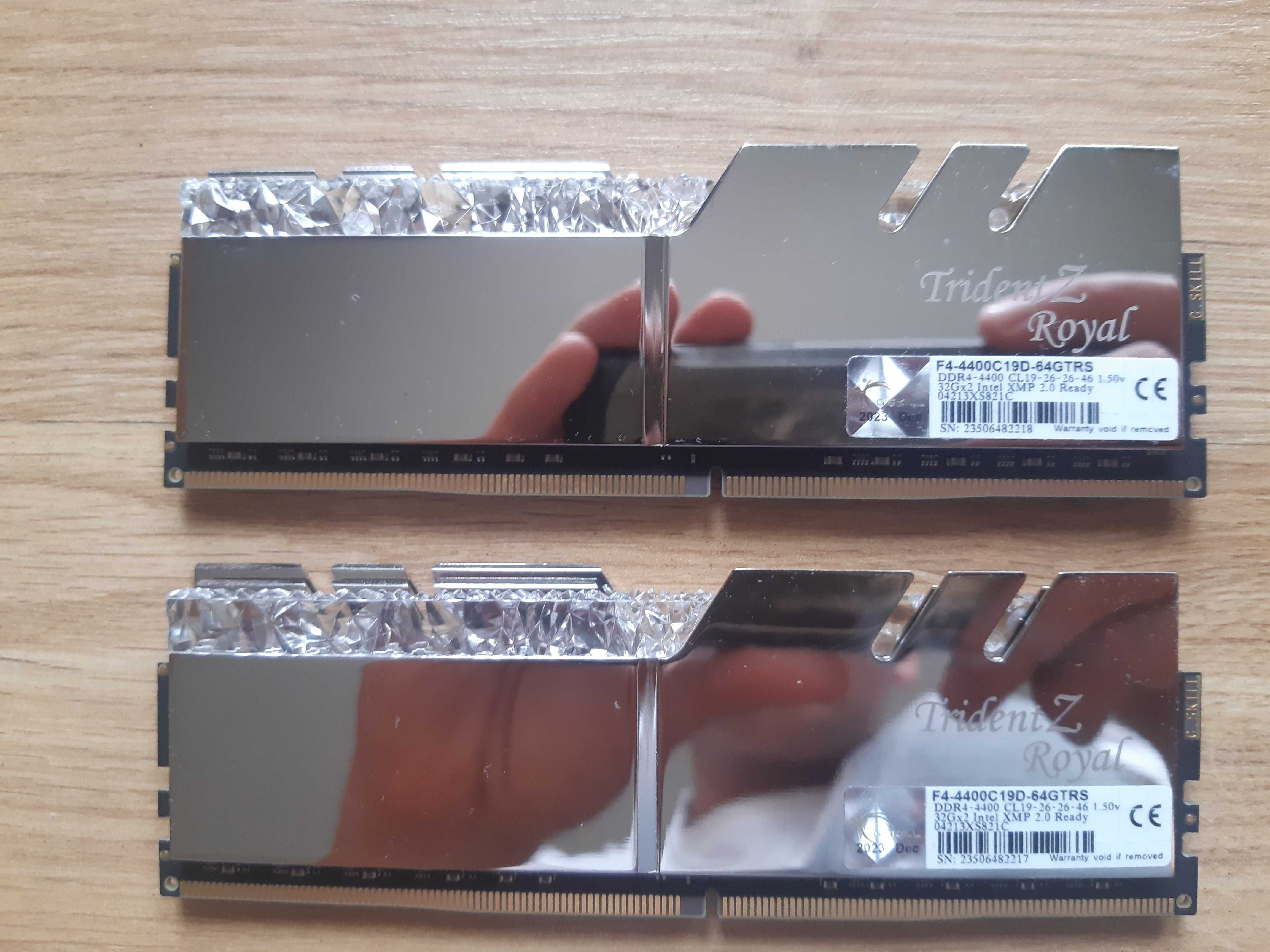 Pamięć RAM G.Skill Trident Z Royal, DDR4, 64 GB, 4400MHz, CL19