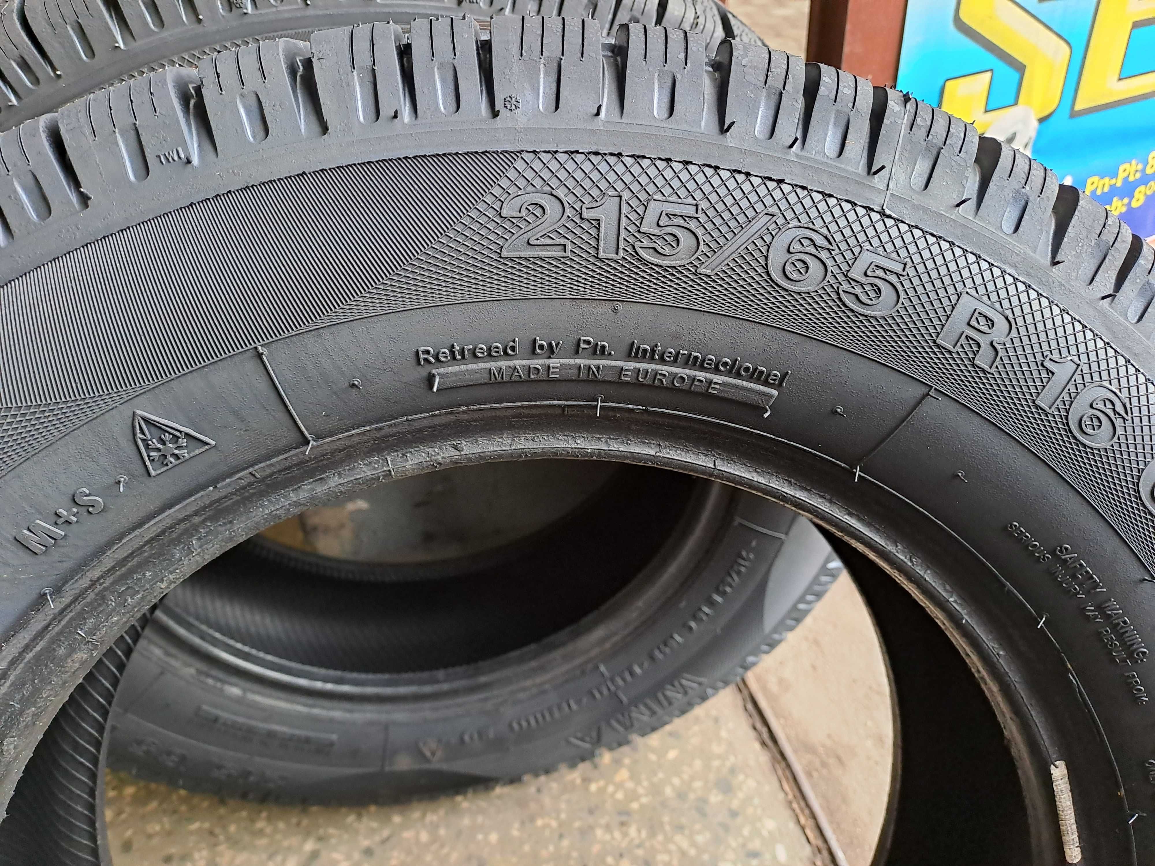 215/65r16c nowe opony zimowe bieznikowane nalewki montaz w cenie