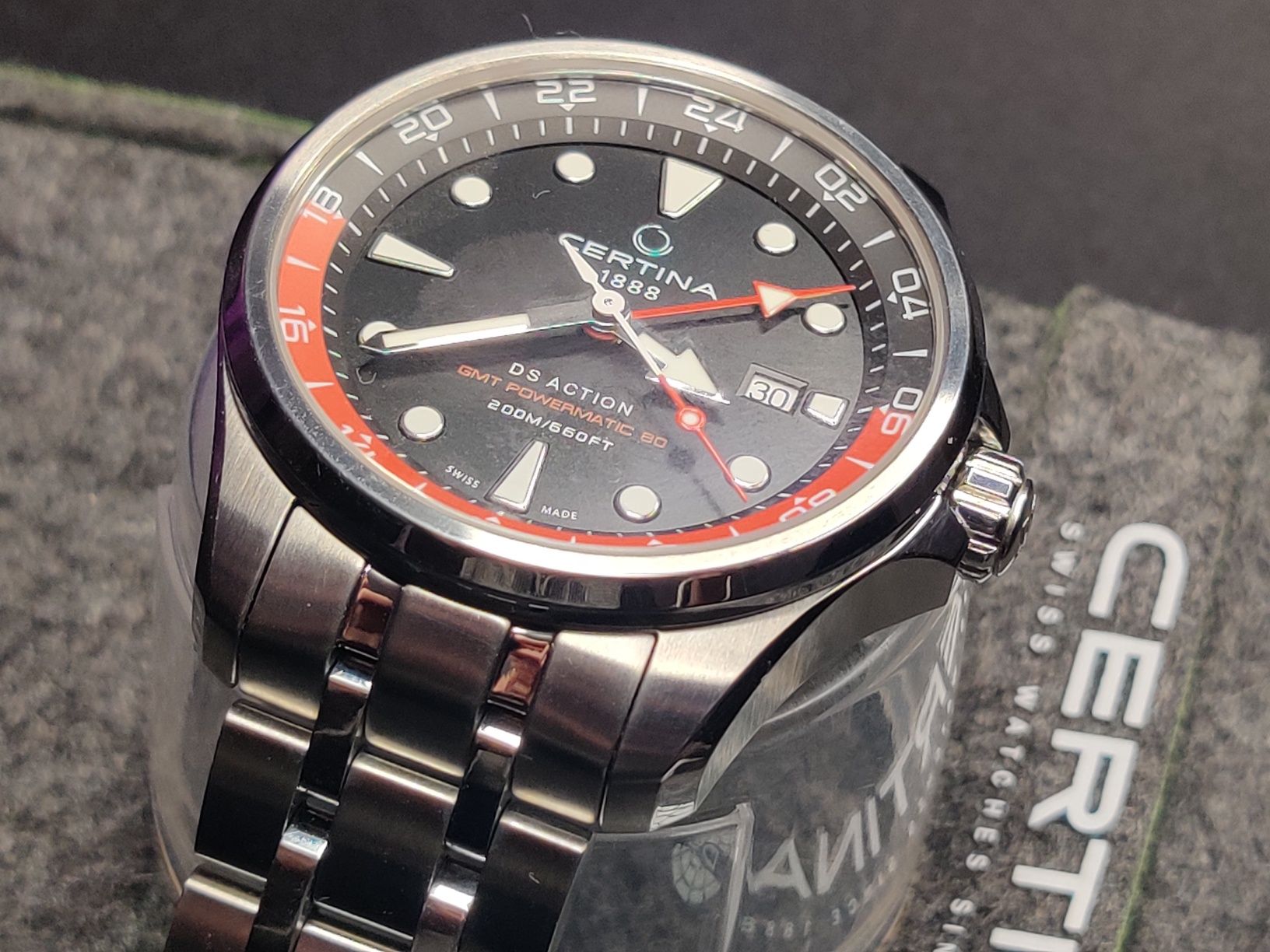 CERTINA DS Action GMT C032.429.11.051.00 Swiss Made механика