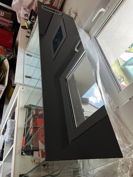 Szklana szafka regał na płyty vinylowe, winylowe 120 cm