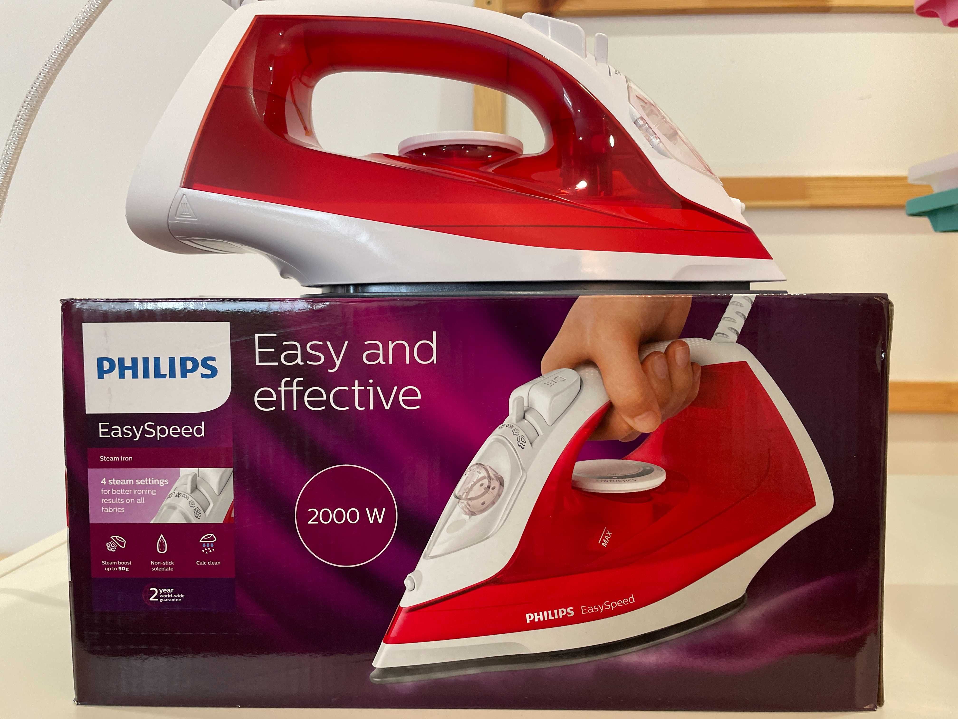 Ferro a vapor de engomar - PHILIPS Easyspeed