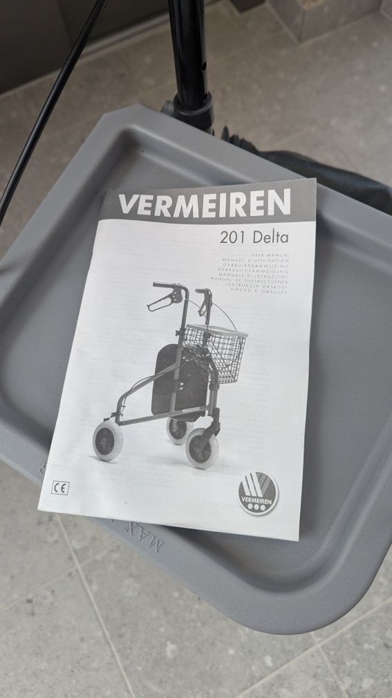 Balkonik wózek trzykołowy Vermeiren Delta 201
