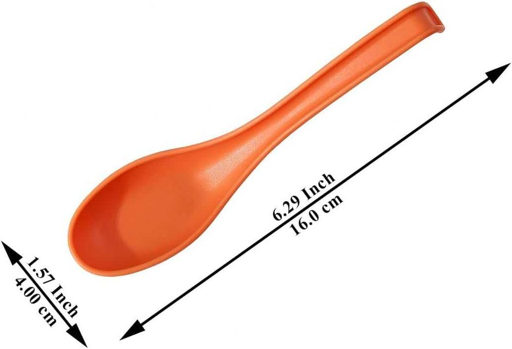 24x Łyżki do Zupy Kyraton Azjatyckie Plastik PP Reusable Zmywarka