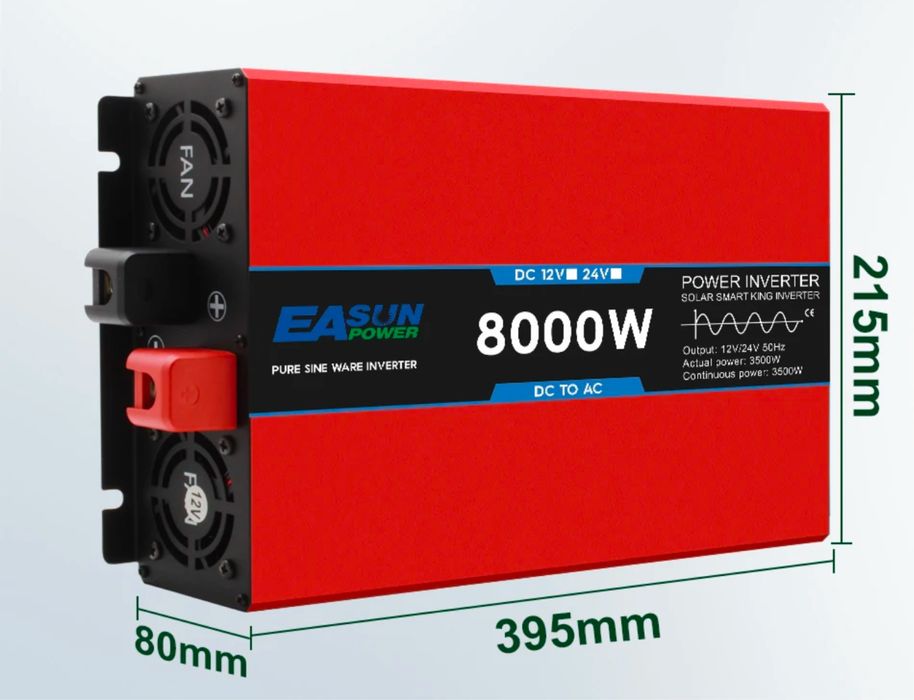 Inversor onda pura 24v com comando