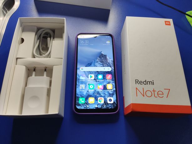 Redmi Note 7 3/32 с коробкой и зарядко