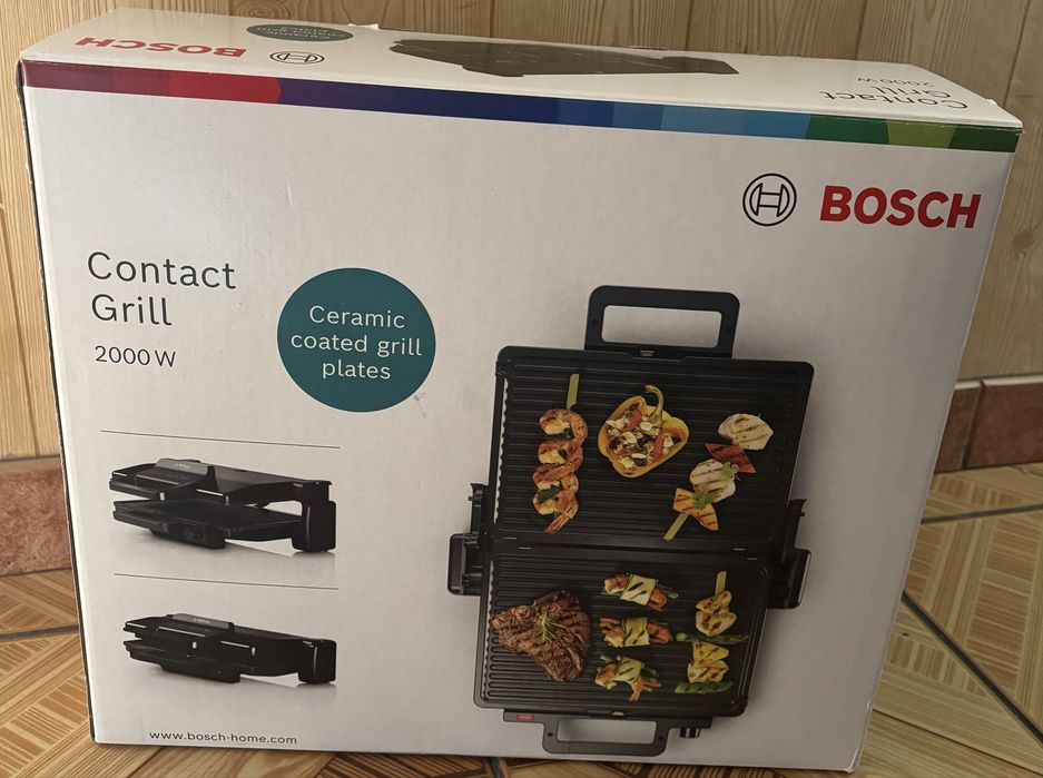 Grill kontaktowy (elektryczny) Bosch 2000W