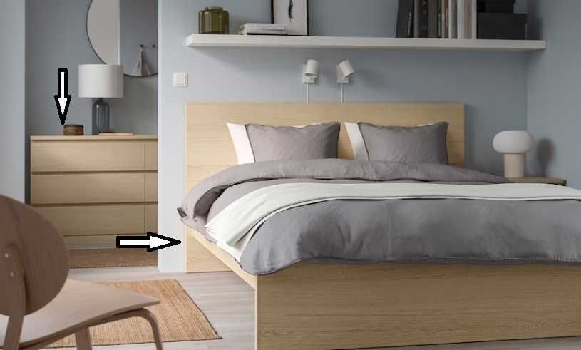 Móvel antigo e quarto completo IKEA Malm desmontado, ver descrição.