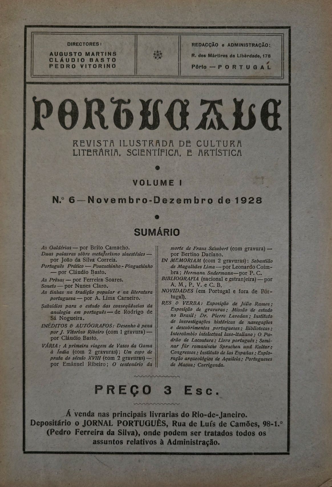 PORTUGALE revista ilustrada 1928