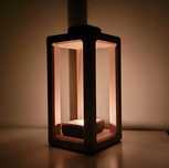 Drewniany lampion