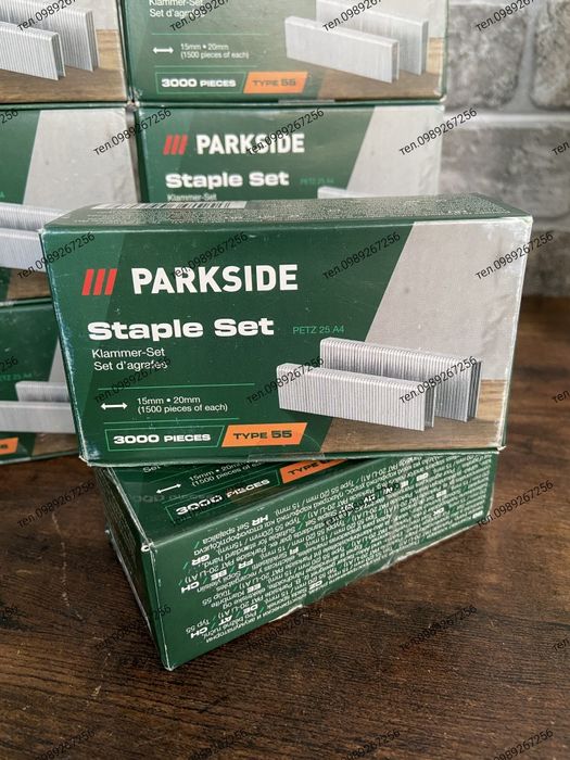 Набір скоб для степлера Parkside PETZ 25 A4 (3000 шт.) Німеччина