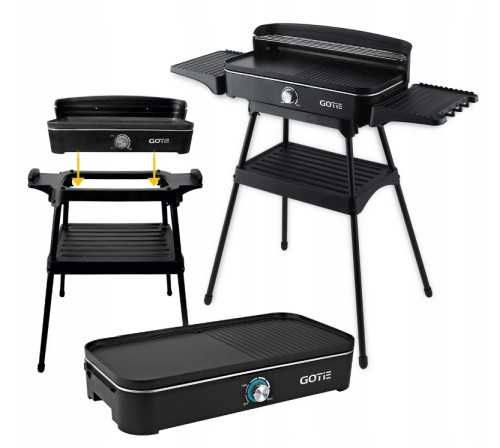 Duży Grill elektryczny GGE-2200 Zdrowsze grillowanie-Bez dymu,tłuszczu