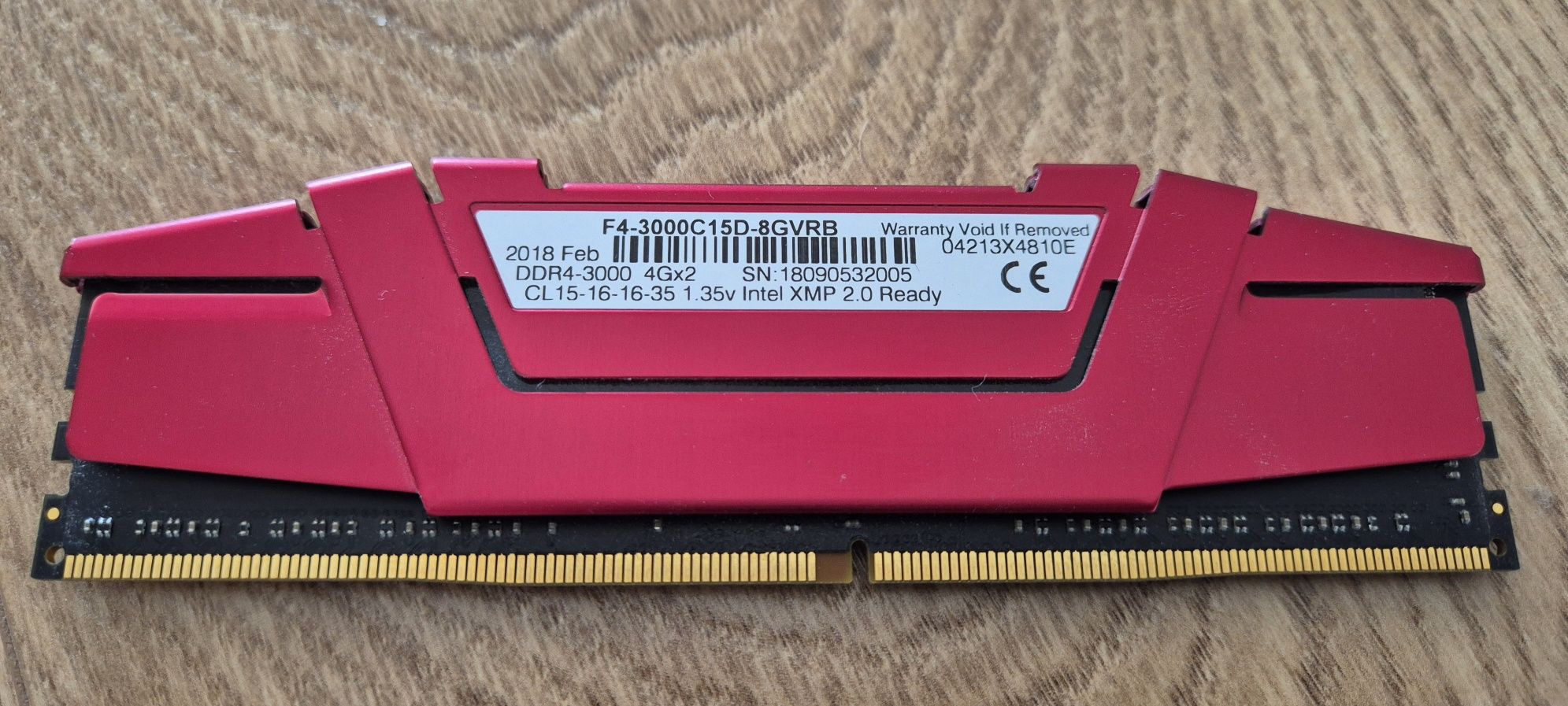 G.Skill RipJawsV DDR4 8GB 3000MHz CL-15