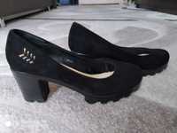Туфли женские черные замшевые, туфлі жіночі чорні замшеві