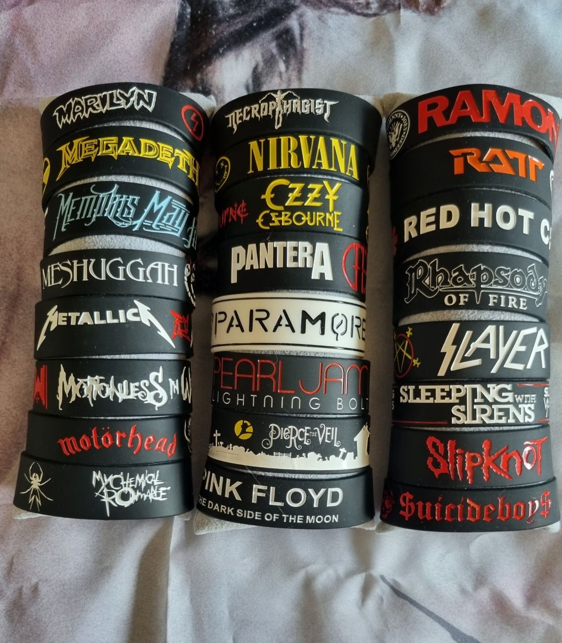 Pulseiras de Bandas Rock Metal