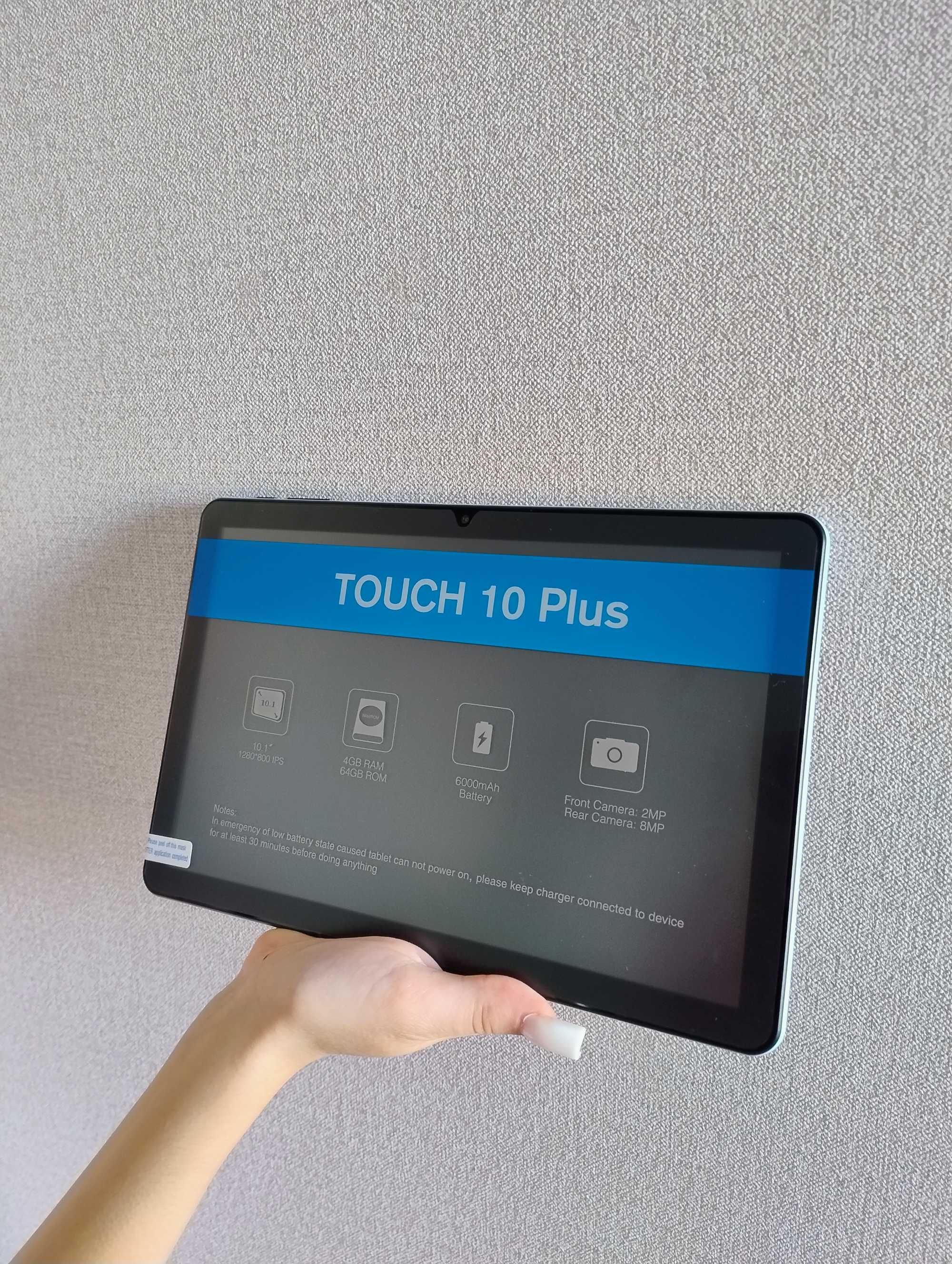 Планшет 10.1" PRITOM TOUCH 10+ 8 ядер | 8 ОЗУ | Android 14 | 6000 мАг