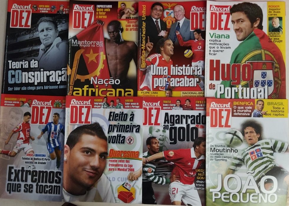 Revistas de futebol 'Record 10'