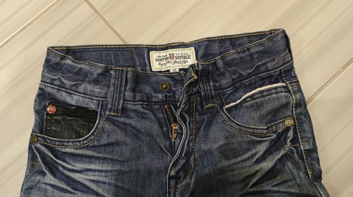 Dżinsy jeansy spodnie chłopięce Humpton Republic rozmiar 122