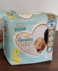 Pieluszki pieluchy pampers premium care rozmiar 1 , 26szt