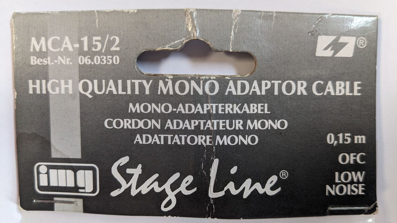 Adapter XLR męski na Gniazdo JACK mono żeński