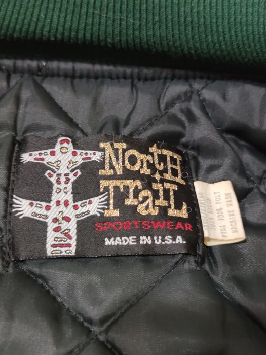 Винтажная куртка бомбер  North Trail Sportswear (Made in USA), XL