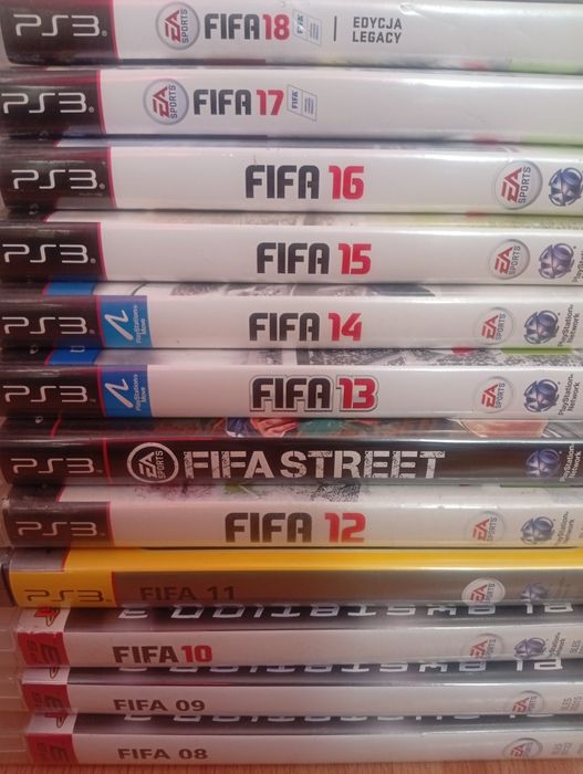 Kolekcja FIFA 18 PS3 PL + 17, 16, 15, 14, 13, Street, 12, 11, 10, 9, 8