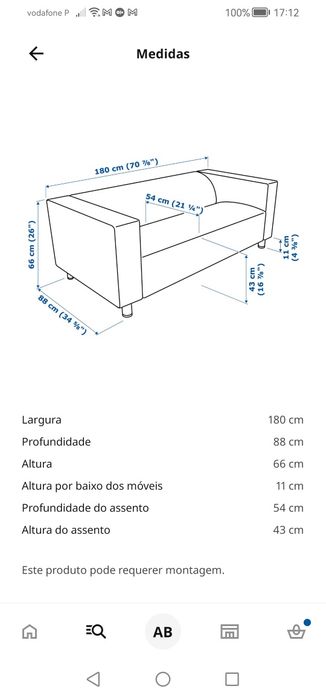 Sofá do ikea com capa