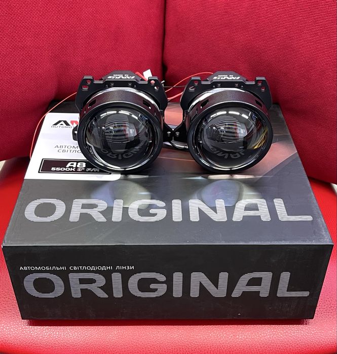 Лед лінзи AMS ORIGINAL A8 3.0 Дюйма 5000/5500К,  60/70Вт