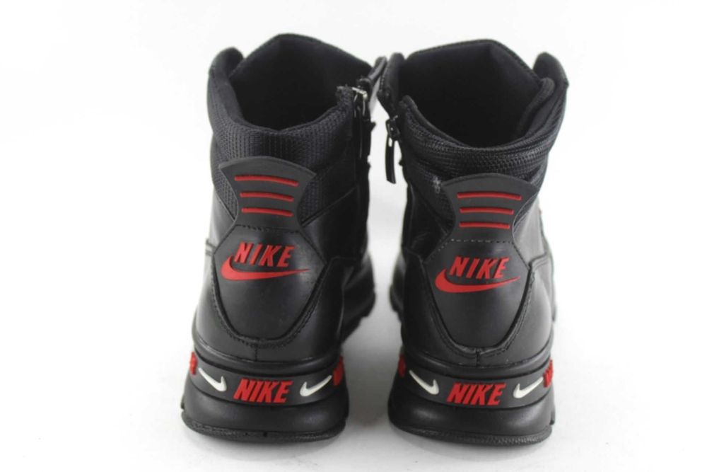 Зимові шкіряні кросівки Nike, черевики на хутрі. унісекс. з 36 по 41р