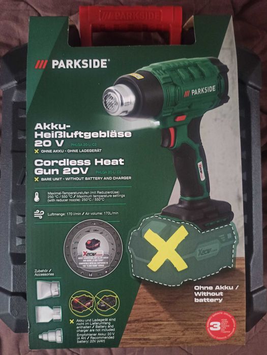 Opalarka Parkside akumulatorowa