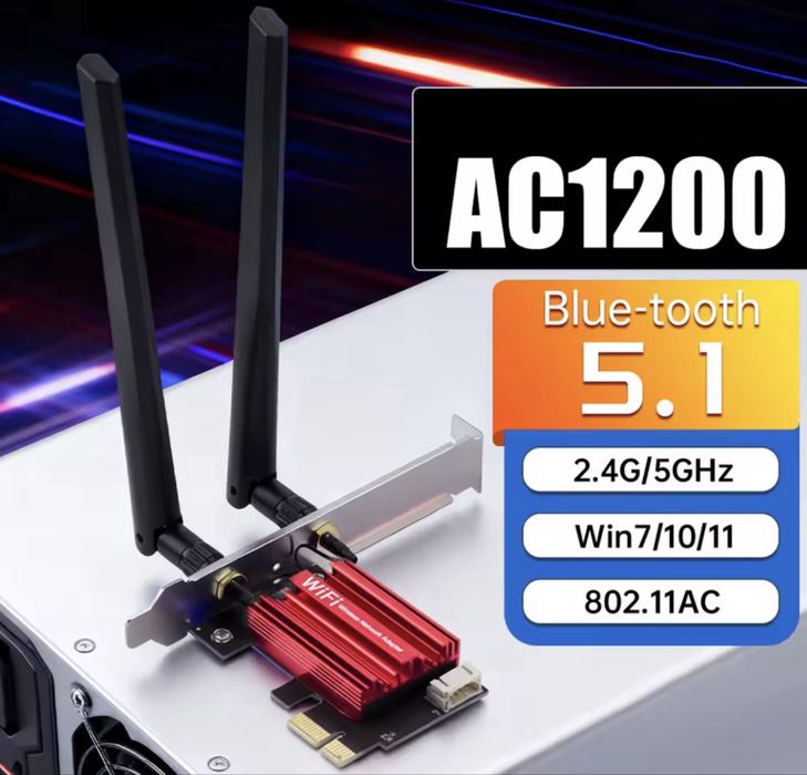 Karta sieciowa Wi-Fi + Bluetooth AC1200 intel 7260