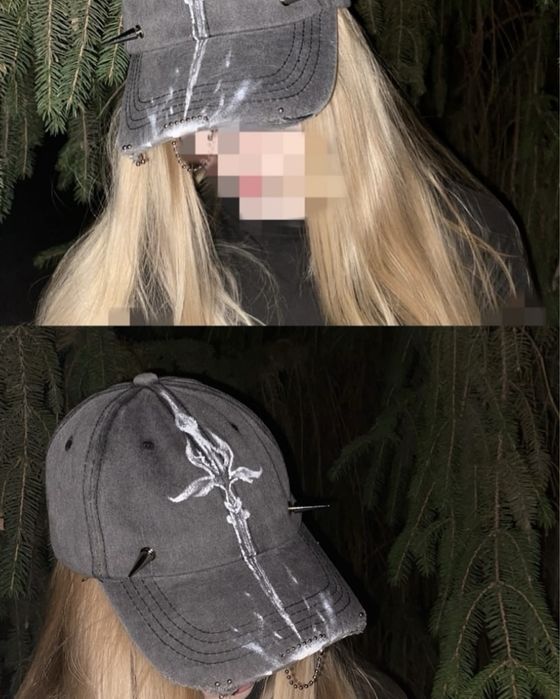 кепка custom archive y2k opium rap sk8 grunge 2000s cap