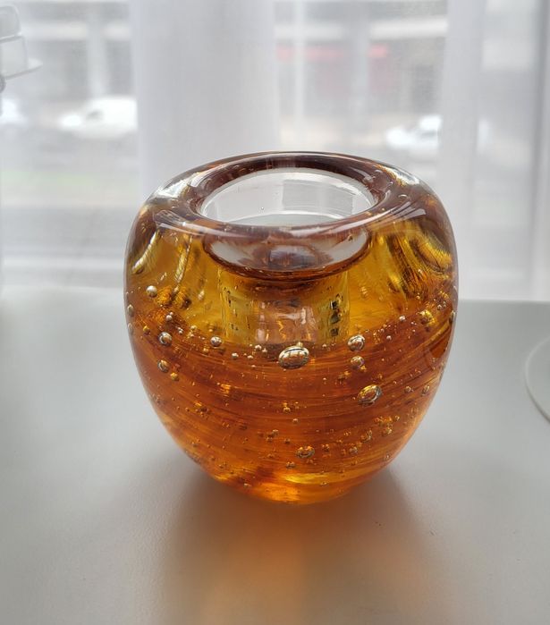 Porta-velas Tealight Âmbar