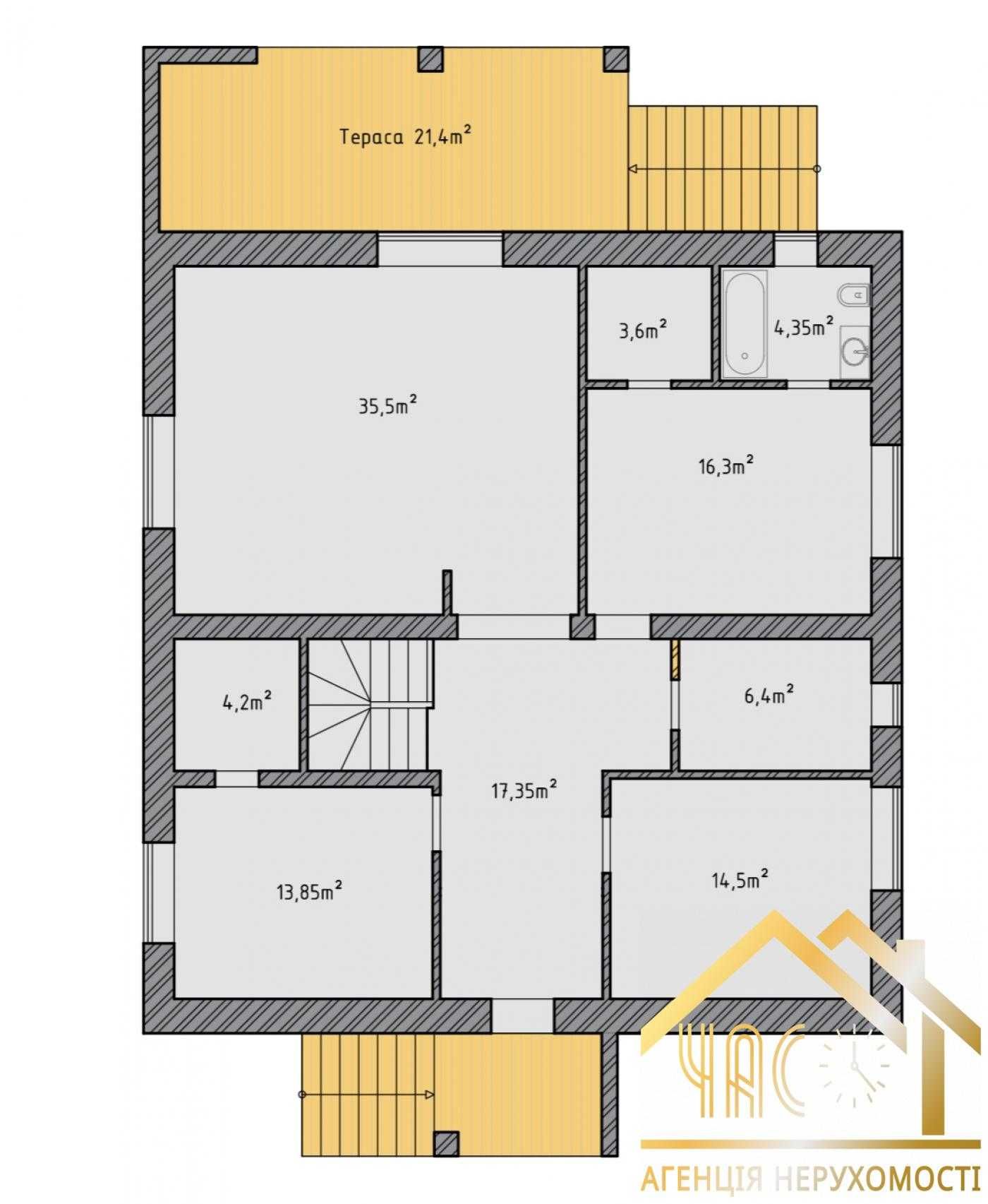 Продаж будинку 228м² з цокольним поверхом, гаражем, навісом та терасою