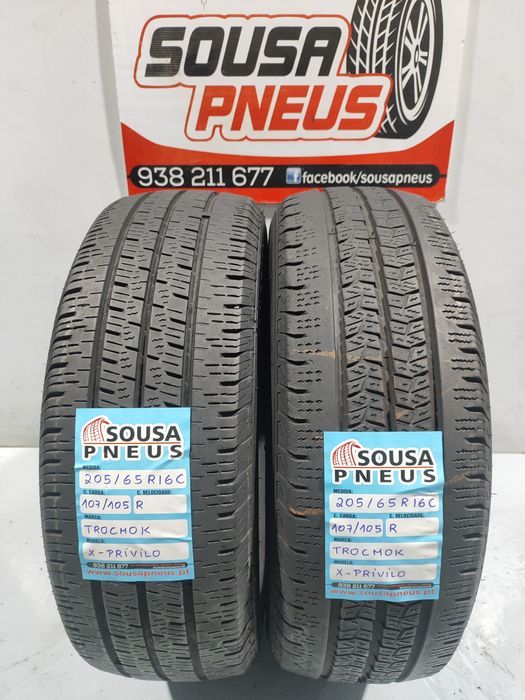 2 pneus semi novos trocmok 205-65R16 C - Oferta dos Portes