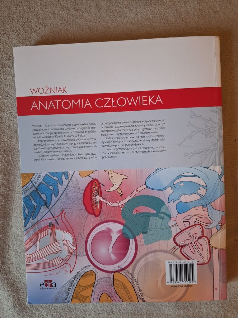 Anatomia człowieka.  Woźniak.