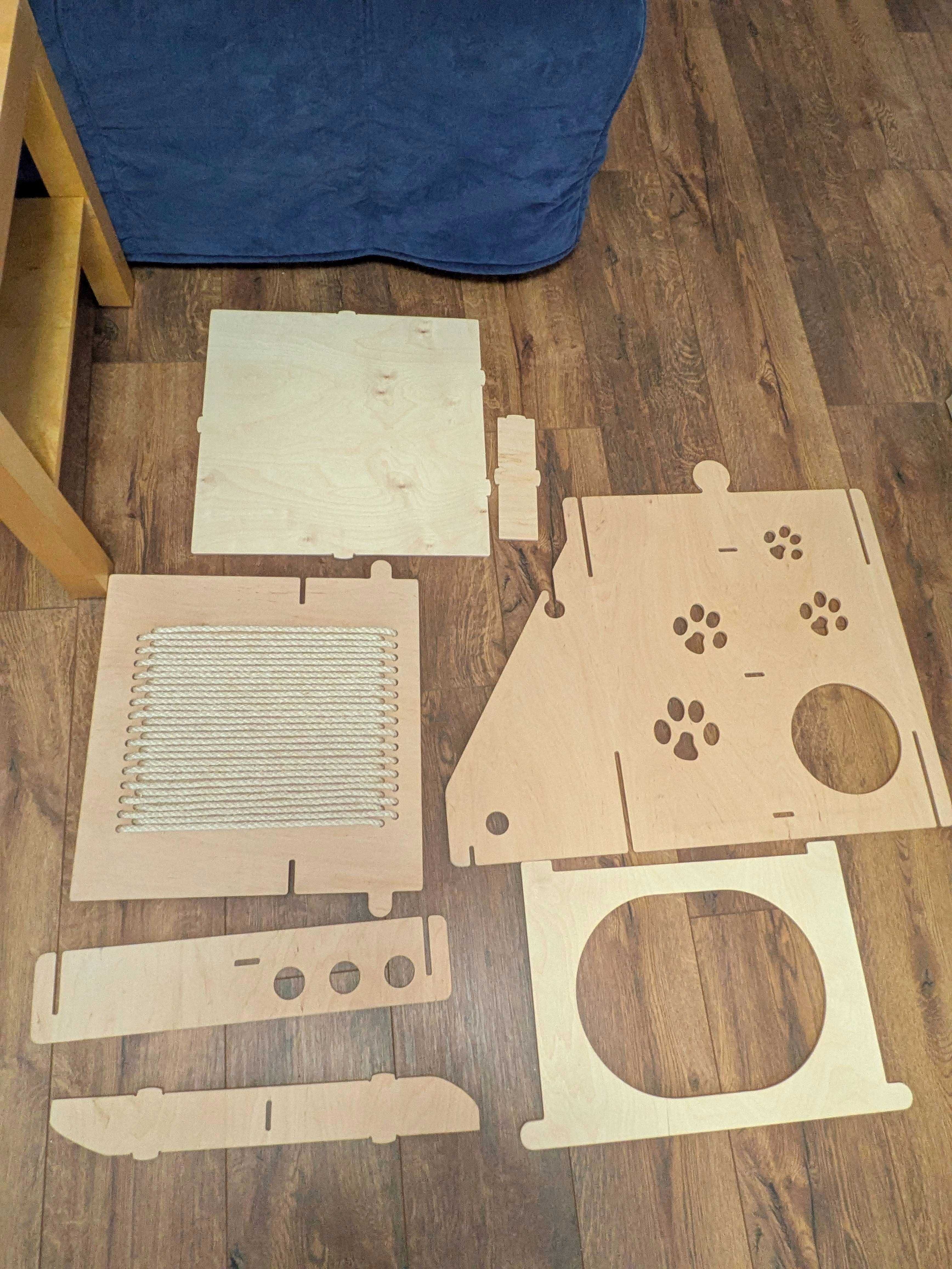PRASKA PIXIE HOME z DRAPAKIEM L – luksusowy mebel dla kota