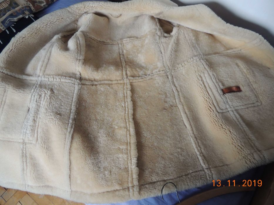 Kożuch damski dłuższa kurtka naturalne owcze skóry produkcja polska